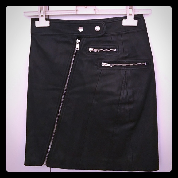 Genuine leather Rebecca Minkoff miniskirt