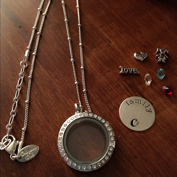 Oragami Owl locket and charms