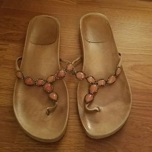Stuart weitzman sandals with Peach Rhinestones