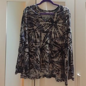 SHOW ME YOUR MUMU long sleeve tie dye shirt