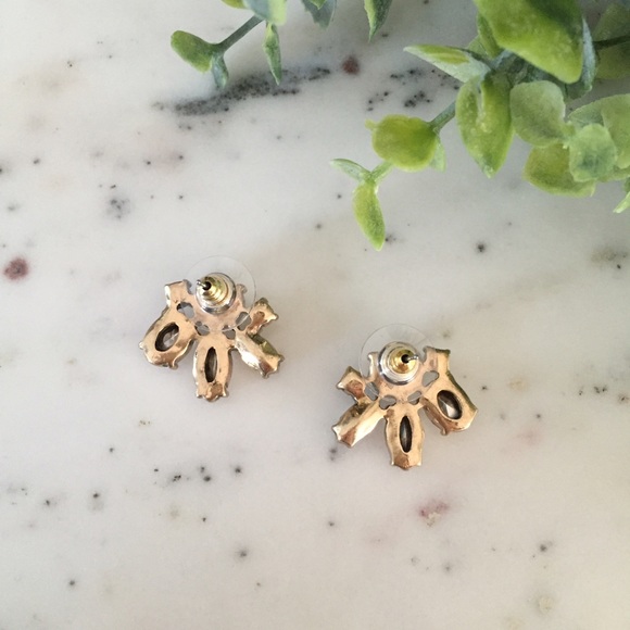 "Cosette" Earrings || Clear Crystal Statement - Picture 3 of 6