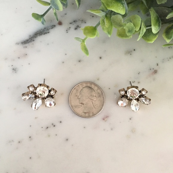 "Cosette" Earrings || Clear Crystal Statement - Picture 4 of 6