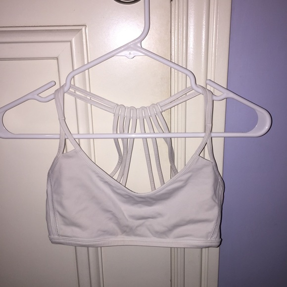 Lululemon white strappy bra