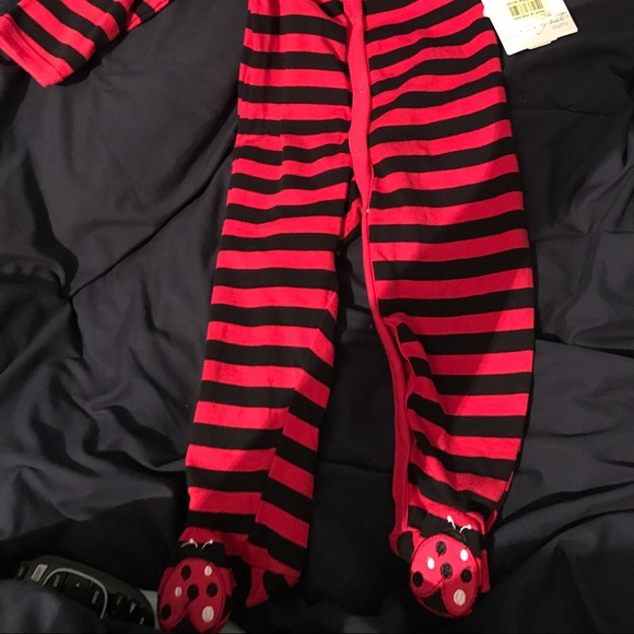 9 month LADYBUG layette. LADYBUG hat LADYBUG feet - Picture 3 of 3