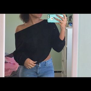 Off the shoulder sweater