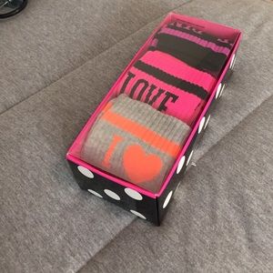 PINK knee high socks