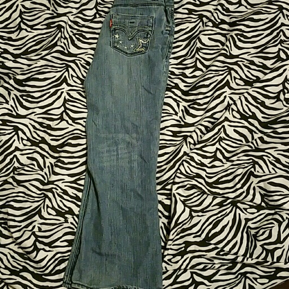 Girls Levi flare jeans