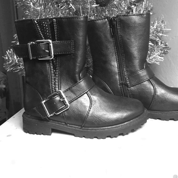 Girls biker boots