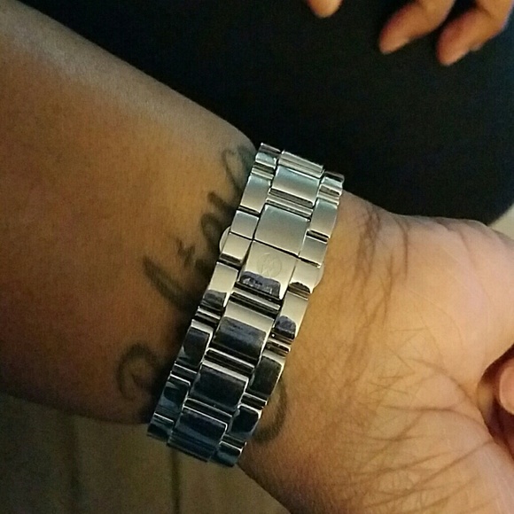 Michele 18mm Blue Deco w/diamonds - Picture 4 of 4