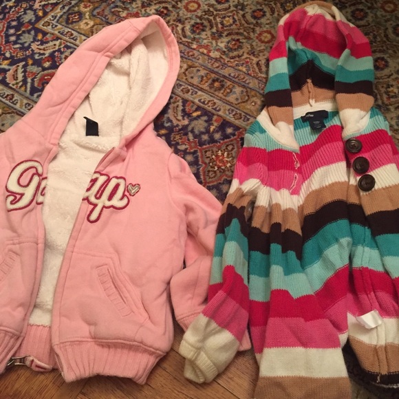 2girls sweatshirts 2yr and 3 year