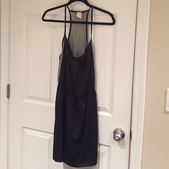Black halter dress