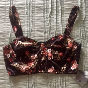 Urban Outfitters silky floral bralette!
