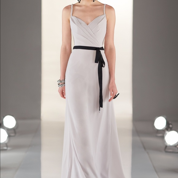 Sorela Vita dusty lavender chiffon and satin dress