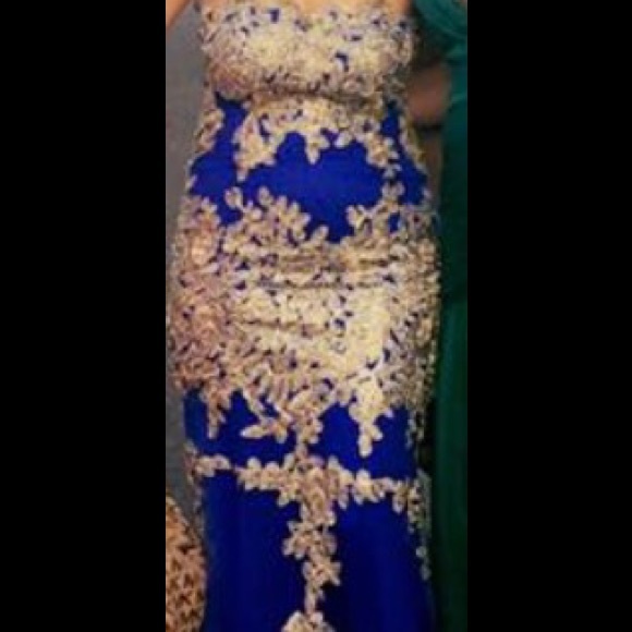 Embroidered Mermaid Gown