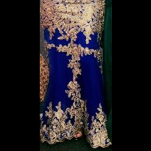 Embroidered Mermaid Gown