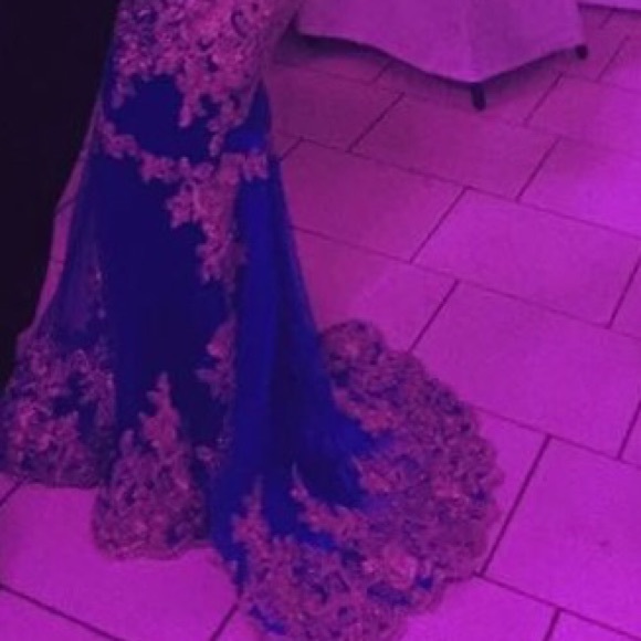 Embroidered Mermaid Gown