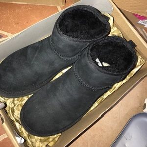 Mini black uggs.