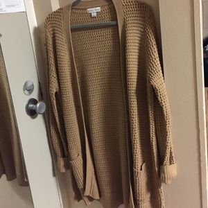 Knitted Light brown cardigan