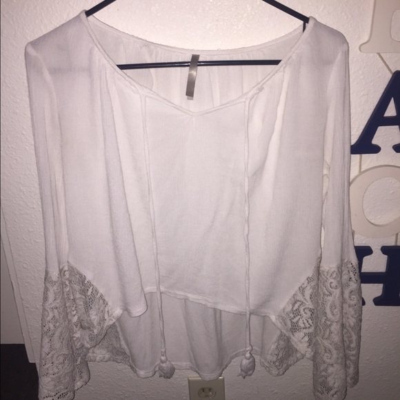White flowy shirt
