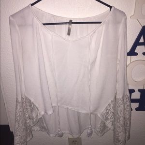 White flowy shirt