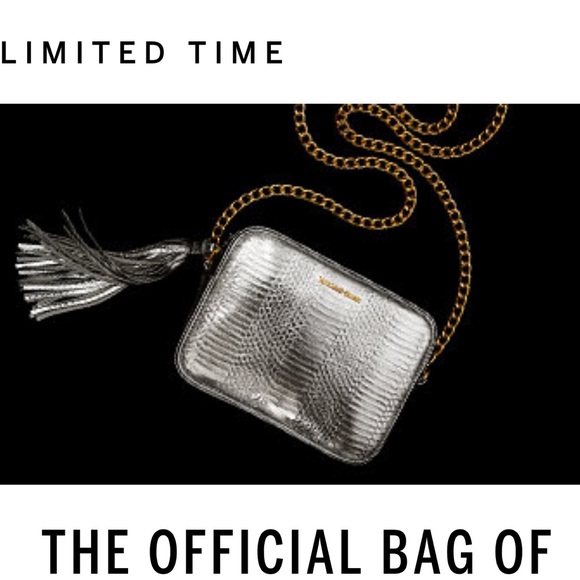 Metallic silver Victoria's Secret purse new