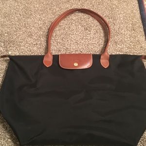 Longchamp Le Pliage Large Tote in Black