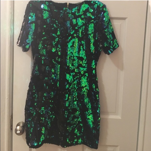 Topshop Velvet and Sequin mini dress