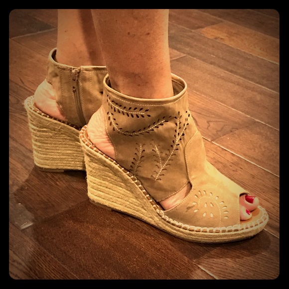 Brand New Suede Wedges