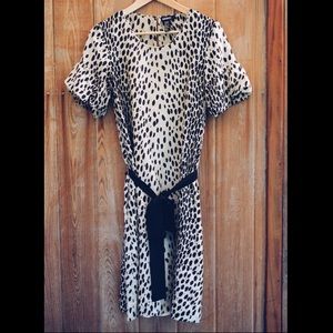 DKNY vintage silk printed midi dress