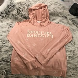 Spiritual Gangster hooded pullover sweatshirt