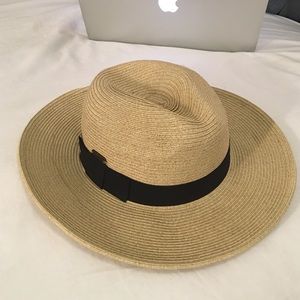 Wide Brim Straw Hat- woven