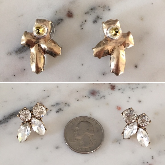 "Lacie" Earrings || Clear Crystal Statement - Picture 3 of 6