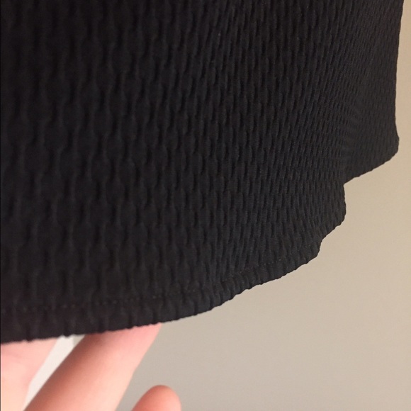 π Free People Black Mini Dress with Collar - Picture 4 of 8