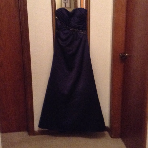 Beautiful, navy bridesmaid dress - David's Bridal