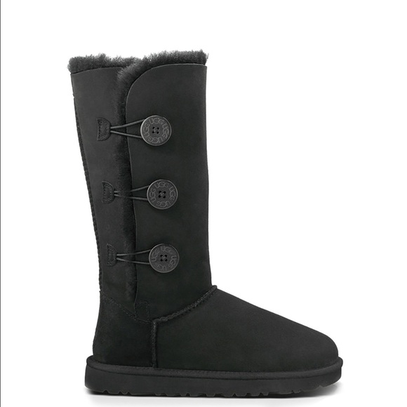 Black Bailey Button UGGS