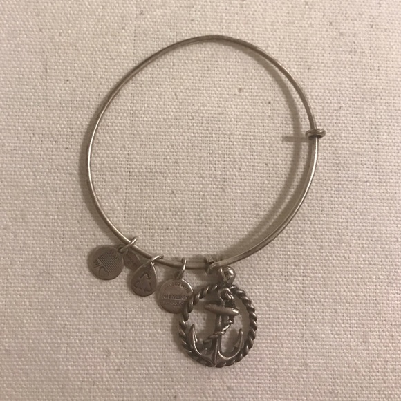 Anchor & Rope Alex & Ani Silver Bracelet