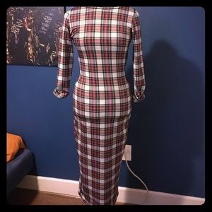 Plaid midi dress from Asos