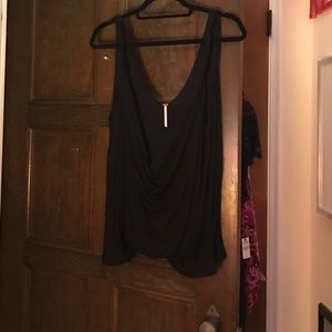 Free People Open Front Ribbed Tank