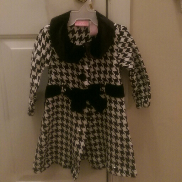 New Baby Girls' Houndstooth Coat