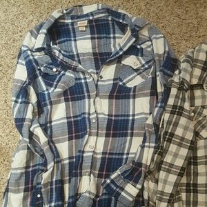 Bundle of 2 Mossimo Flannel Shirts