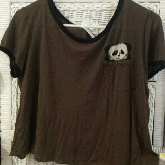 Dirty green colored crop top