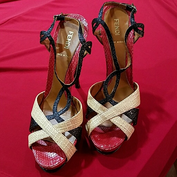 Fendi Strappy High Heels