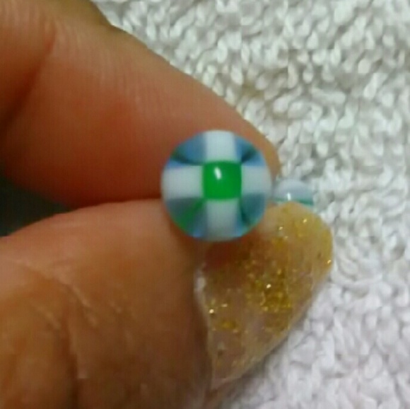 Cross Ball Belly Button Rings - Picture 4 of 4