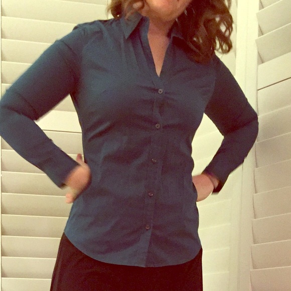 Banana Republic turquoise button down