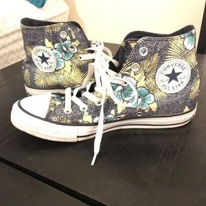 Limited edition floral converse