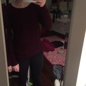 Maroon sweater