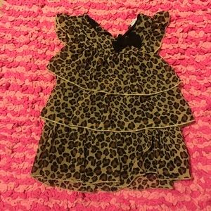 Beautiful cheetah top! Size 4T girls