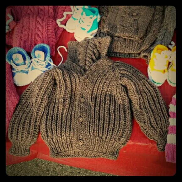 Brown warm jacket & toboggan set for winter