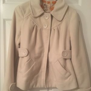 Off-white Peacoat, size small.