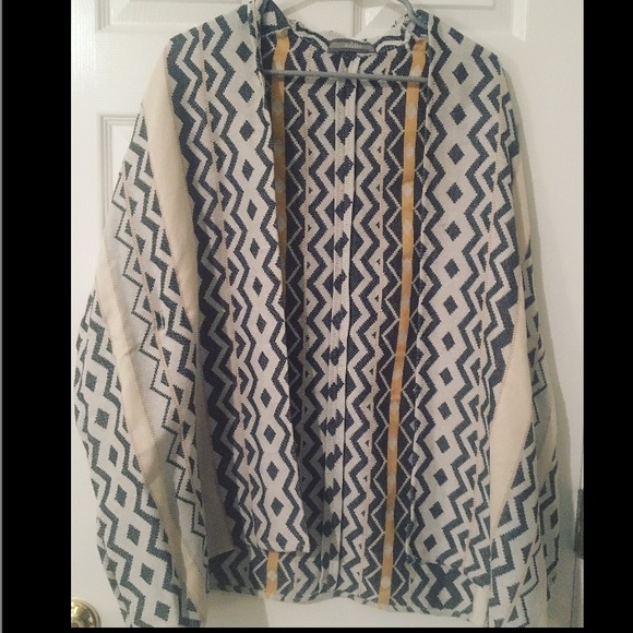 Aztec print winter wrap